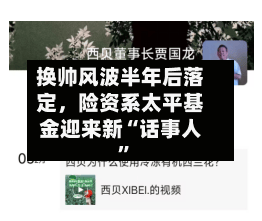 换帅风波半年后落定，险资系太平基金迎来新“话事人”