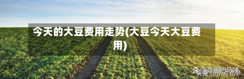 今天的大豆费用走势(大豆今天大豆费用)