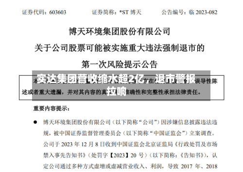 实达集团营收缩水超2亿，退市警报拉响-第2张图片