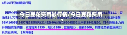 今日豆粕费用最行情/今日豆粕费用?-第3张图片