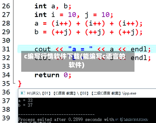c编写行情软件下载(能编写c语言的软件)-第1张图片