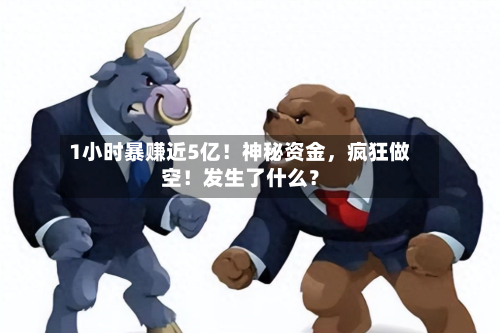 1小时暴赚近5亿！神秘资金，疯狂做空！发生了什么？-第3张图片