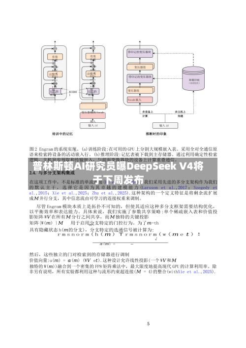 普林斯顿AI研究员曝DeepSeek V4将于下周发布-第1张图片