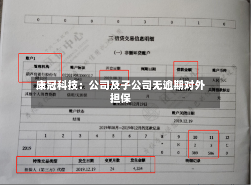 康冠科技：公司及子公司无逾期对外担保-第1张图片