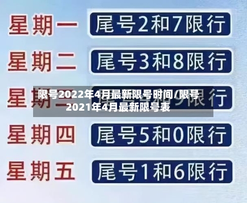限号2022年4月最新限号时间/限号2021年4月最新限号表-第2张图片