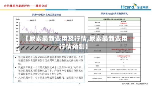 【尿素最新费用及行情,尿素最新费用行情预测】-第2张图片