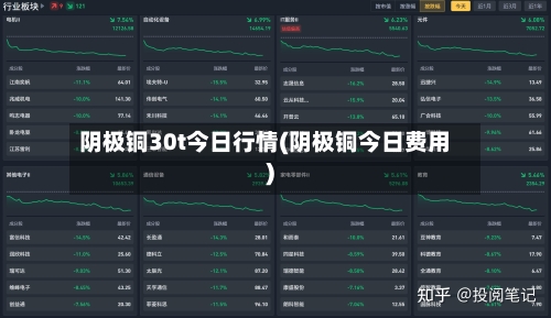 阴极铜30t今日行情(阴极铜今日费用)-第1张图片