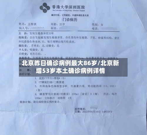 北京昨日确诊病例最大86岁/北京新增53岁本土确诊病例详情-第1张图片