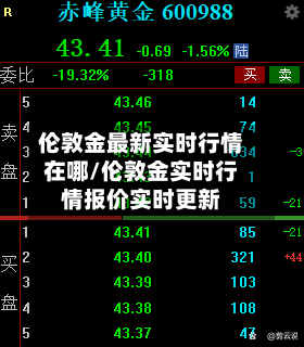 伦敦金最新实时行情在哪/伦敦金实时行情报价实时更新-第2张图片