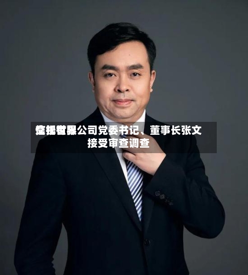 交银世界信托有限公司党委书记、董事长张文接受审查调查-第1张图片