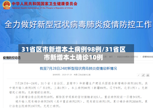 31省区市新增本土病例98例/31省区市新增本土确诊10例-第2张图片