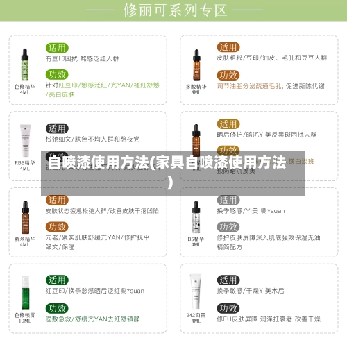 自喷漆使用方法(家具自喷漆使用方法)-第1张图片