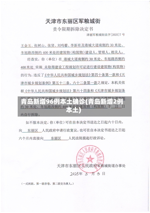 青岛新增96例本土确诊(青岛新增2例本土)-第2张图片