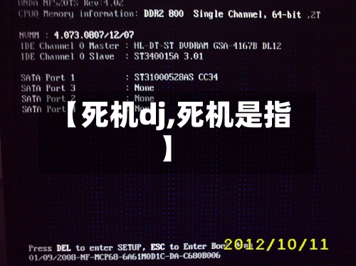 【死机dj,死机是指】-第1张图片