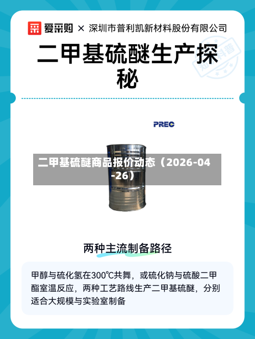二甲基硫醚商品报价动态（2026-04-26）-第1张图片