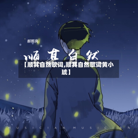 【顺其自然歌词,顺其自然歌词黄小琥】-第2张图片