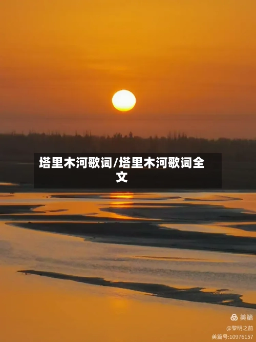 塔里木河歌词/塔里木河歌词全文-第2张图片